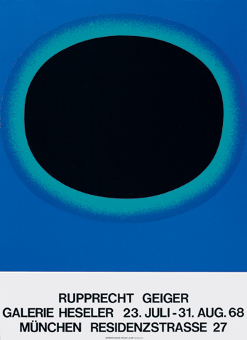Rupprecht Geiger, Galerie Heseler, München (23.7.–31.8.1968) Rupprecht Geiger, Galerie Heseler, München (23.7.–31.8.1968)