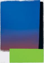 WVG 64 Moduliertes Blau über leuchtgrünem Balken / blau bis rot – schwarz – leuchtgrün, 1964/1972